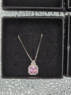 Bridesmaid Proposal Gift Box – Sterling Silver Necklace & Earring Set, Engraved Name on Lid