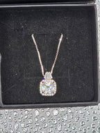 Bridesmaid Proposal Gift Box – Sterling Silver Necklace & Earring Set, Engraved Name on Lid