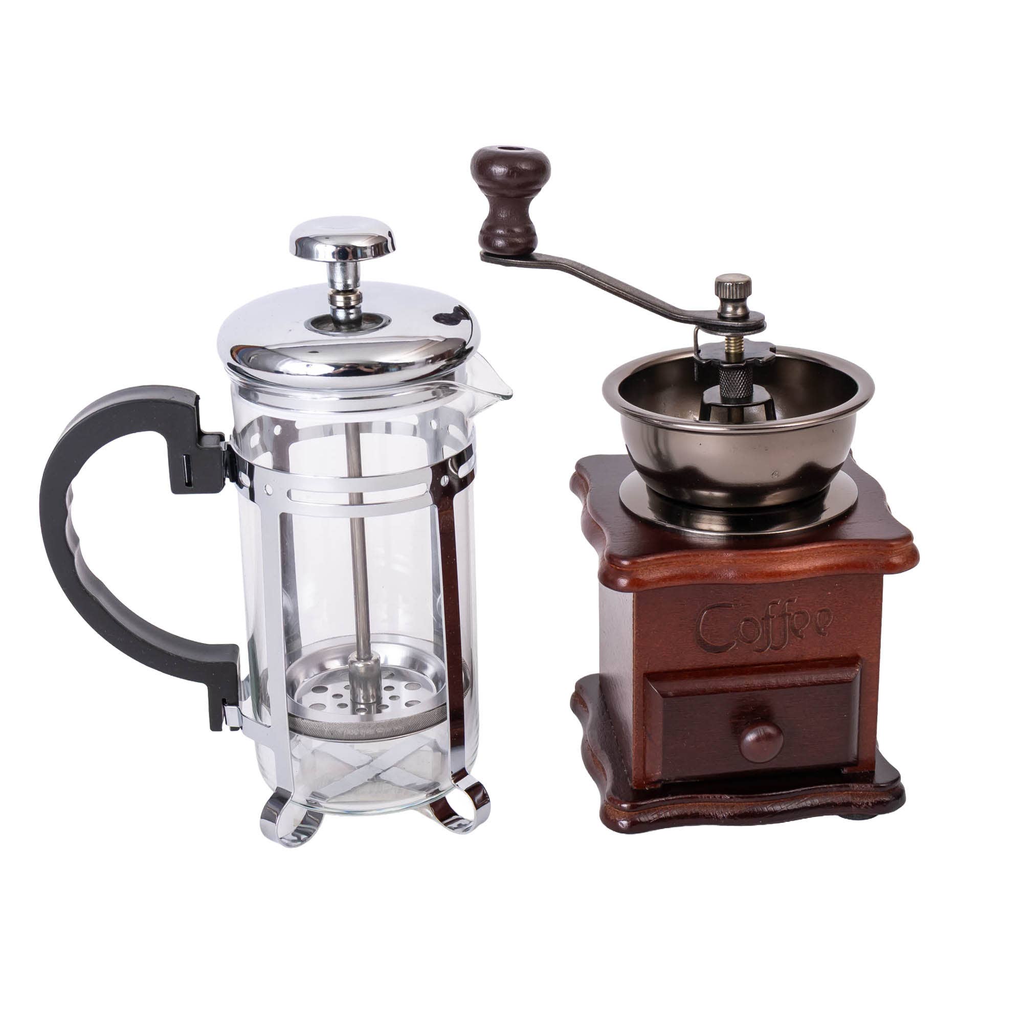 Personalized Coffee Press Gift Set | French Press & Coffee Grinder