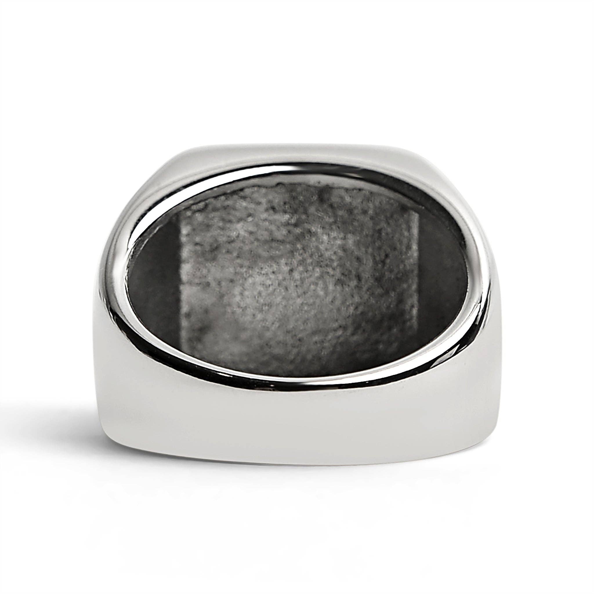 Custom Engraved Stainless Steel Signet Ring