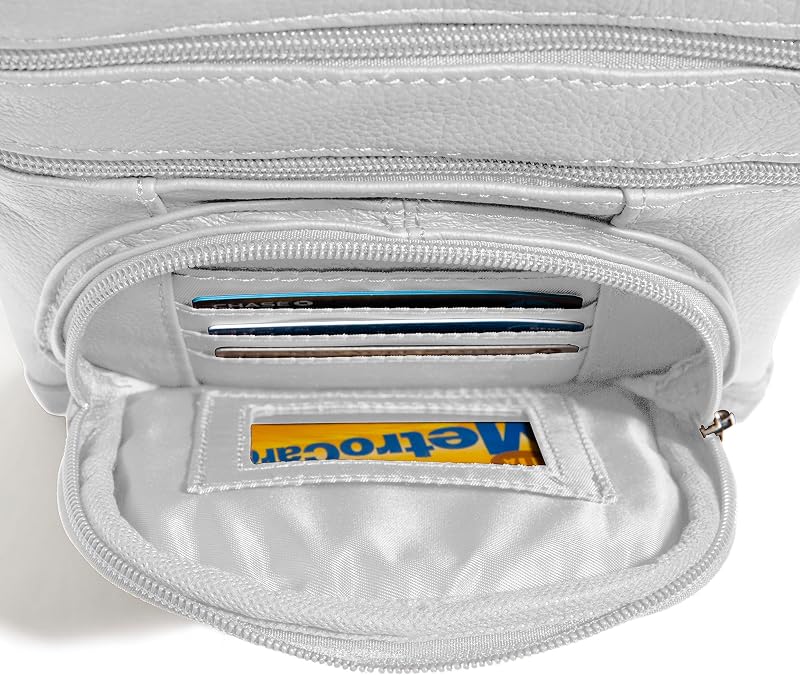 Genuine Leather Square Flat RFID Crossbody Bag (Predesigned- Just add your name)