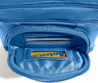 Genuine Leather Square Flat RFID Crossbody Bag (Predesigned- Just add your name)