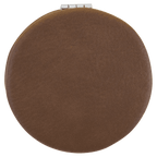 Personalized Compact Mirror – Custom Engraved Leatherette Pocket Mirror with Monogram, Name, or Logo