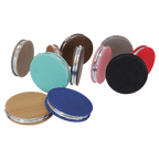 Personalized Compact Mirror – Custom Engraved Leatherette Pocket Mirror with Monogram, Name, or Logo
