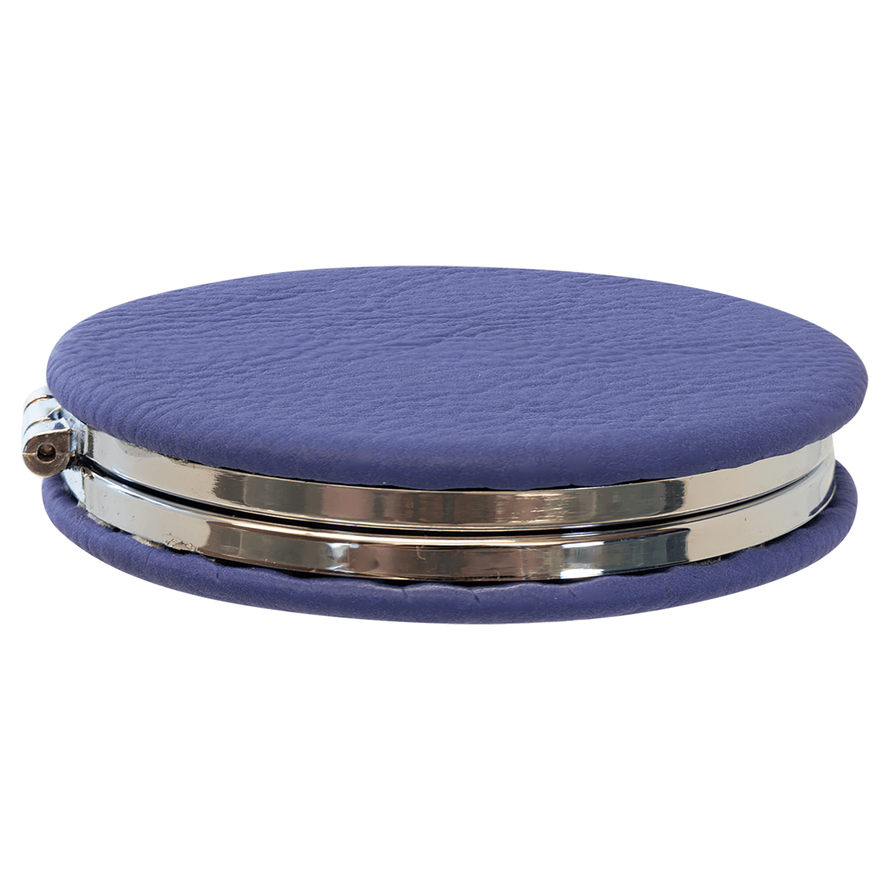 Personalized Compact Mirror – Custom Engraved Leatherette Pocket Mirror with Monogram, Name, or Logo