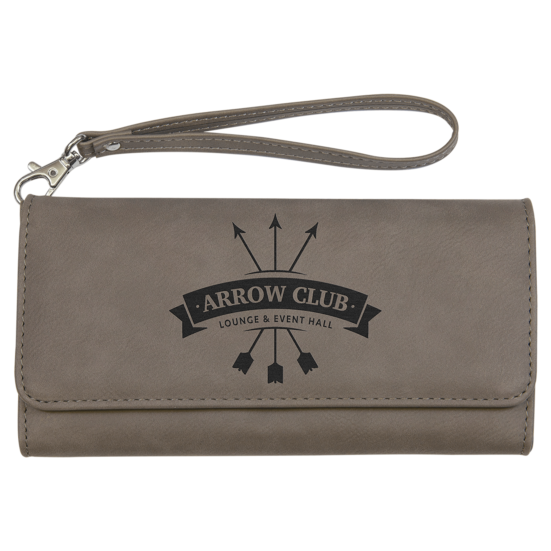 Leather Wristlet Wallet- Women's Clutch Wallet with Wrist Strap