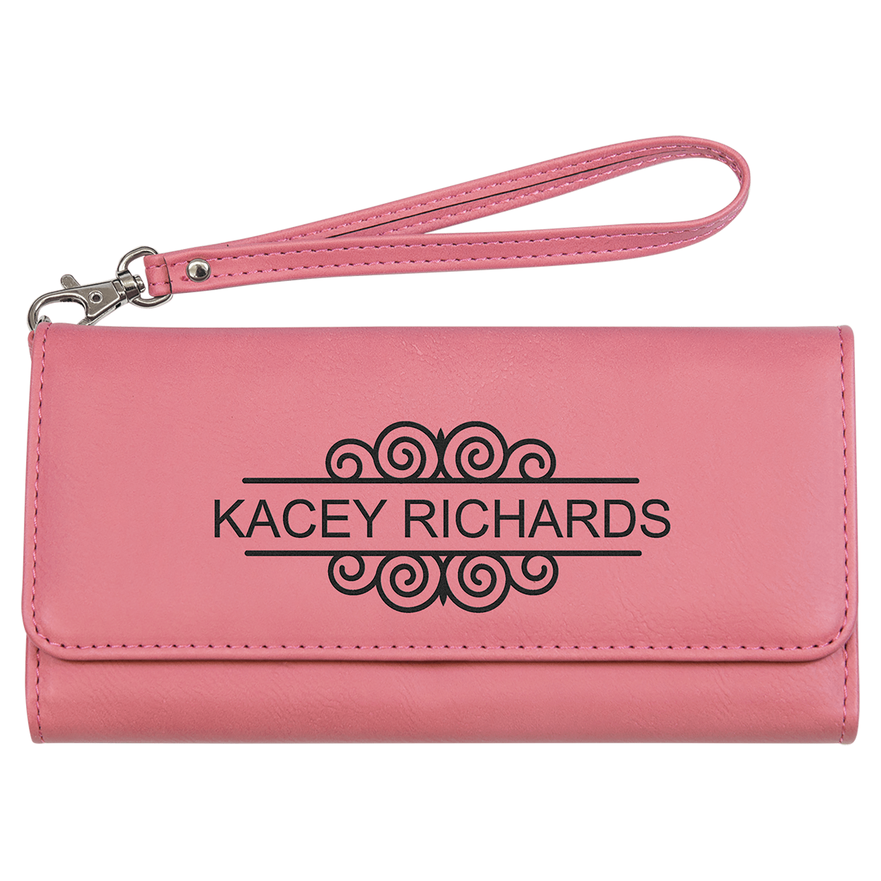 Leather Wristlet Wallet- Women's Clutch Wallet with Wrist Strap
