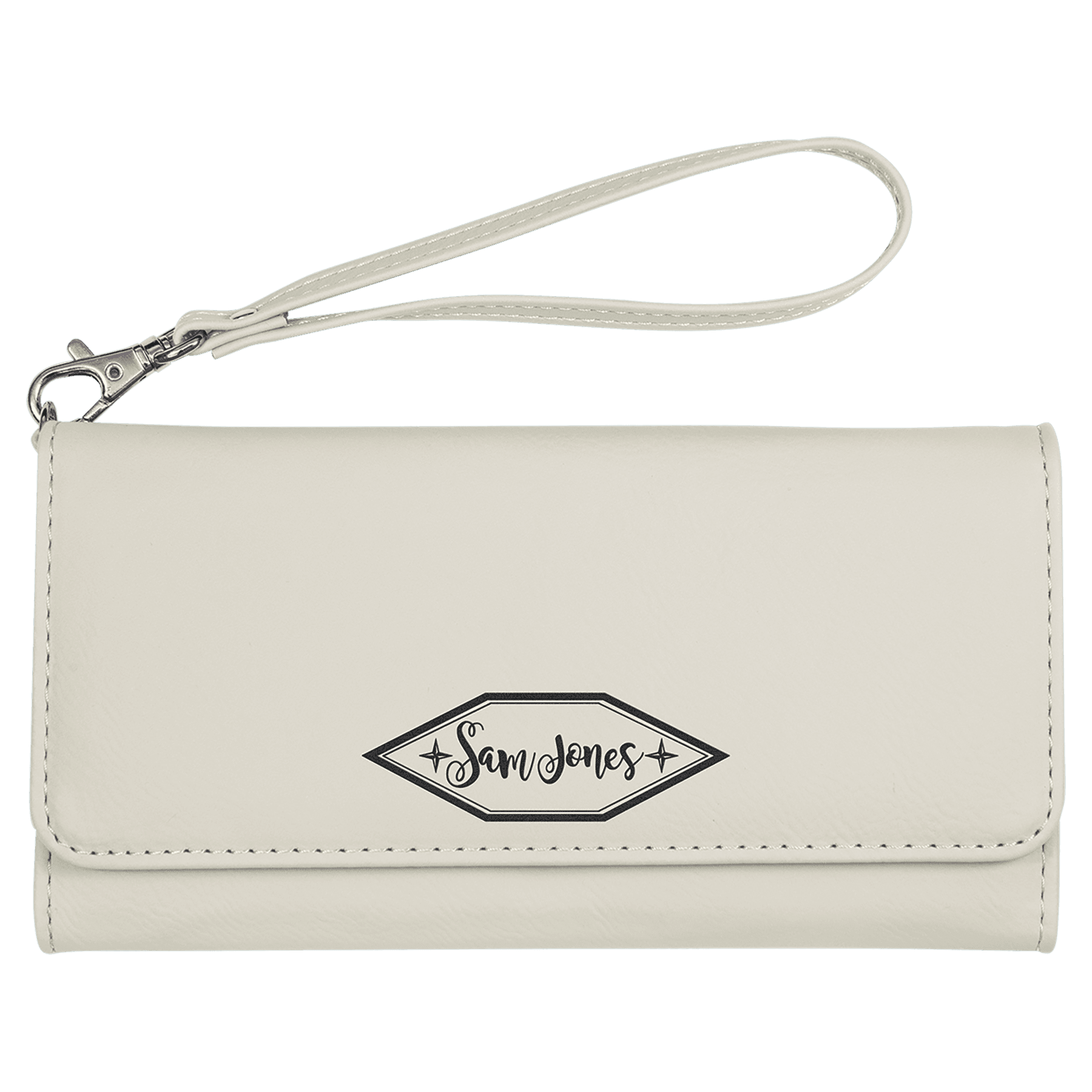 Leather Wristlet Wallet- Women's Clutch Wallet with Wrist Strap