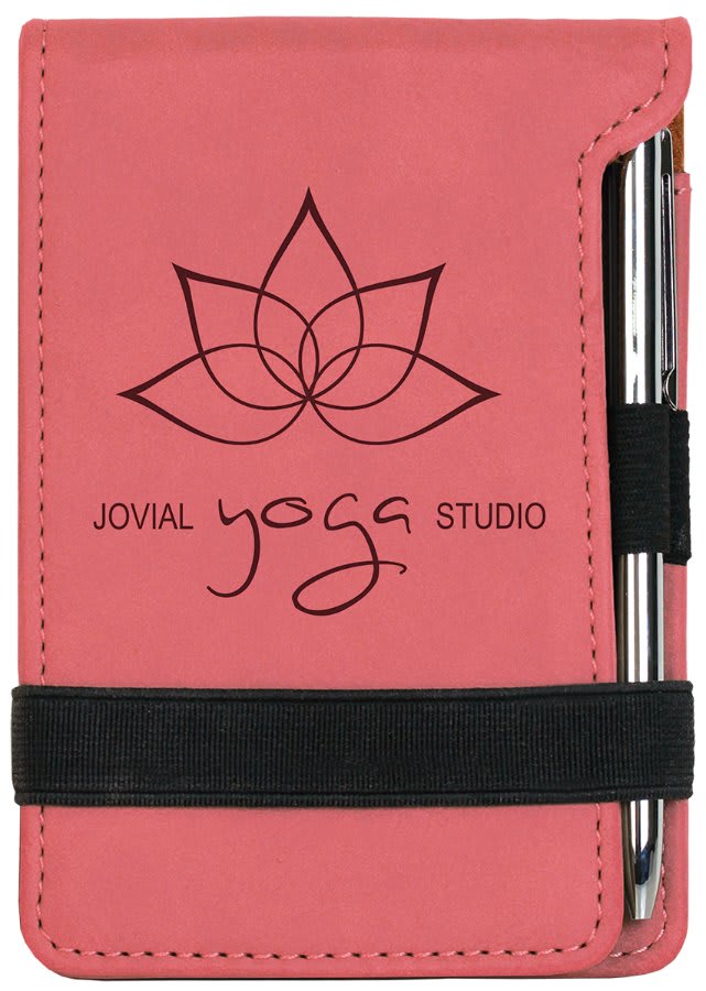 Custom Leather Pocket Notepad With Pen (reloadable)