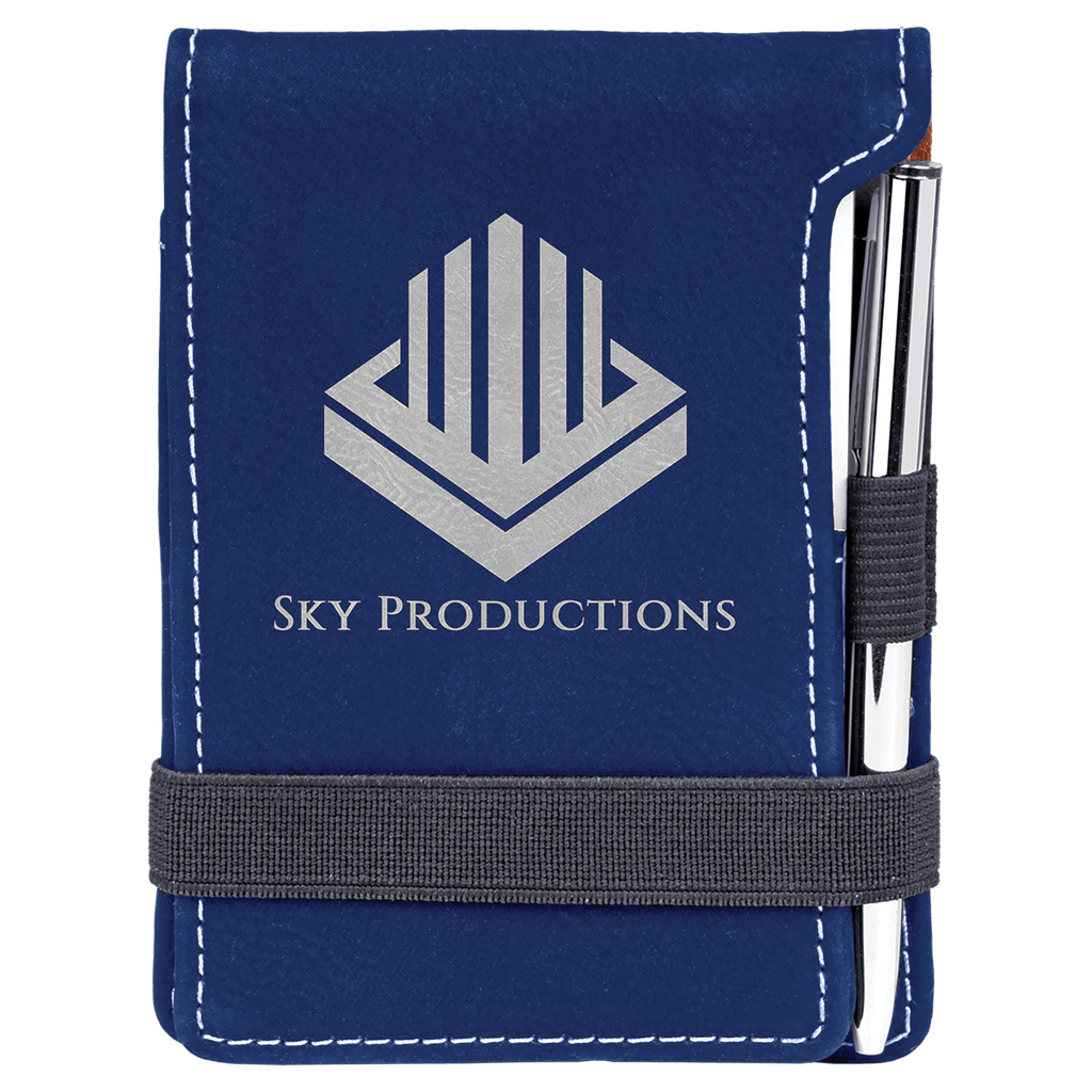 Custom Leather Pocket Notepad With Pen (reloadable)