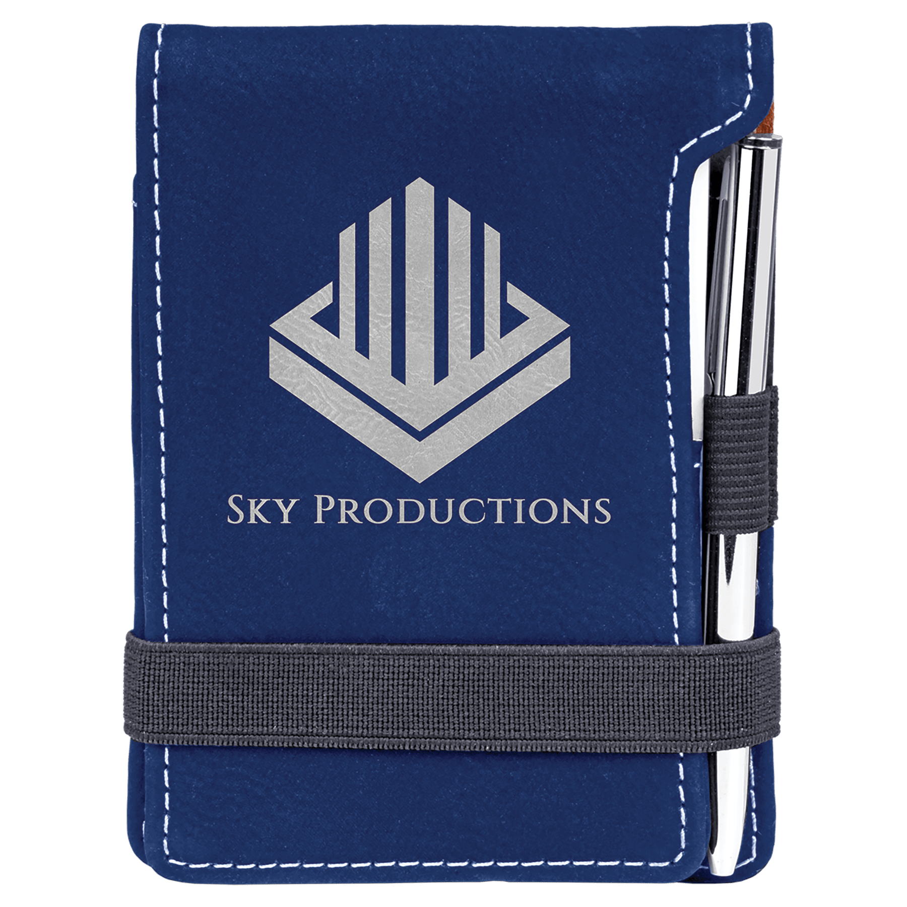 Custom Leather Pocket Notepad With Pen (reloadable)