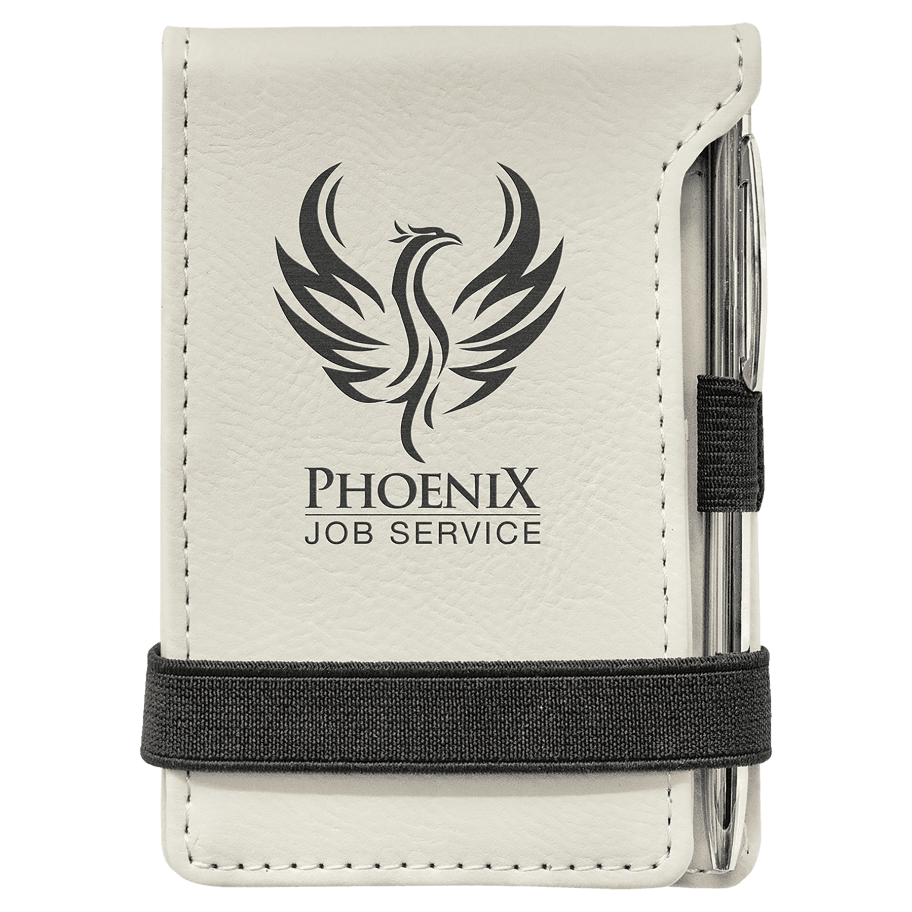 Custom Leather Pocket Notepad With Pen (reloadable)