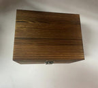 Top of the wooden whiskey gift box lid, blank and ready to engrave