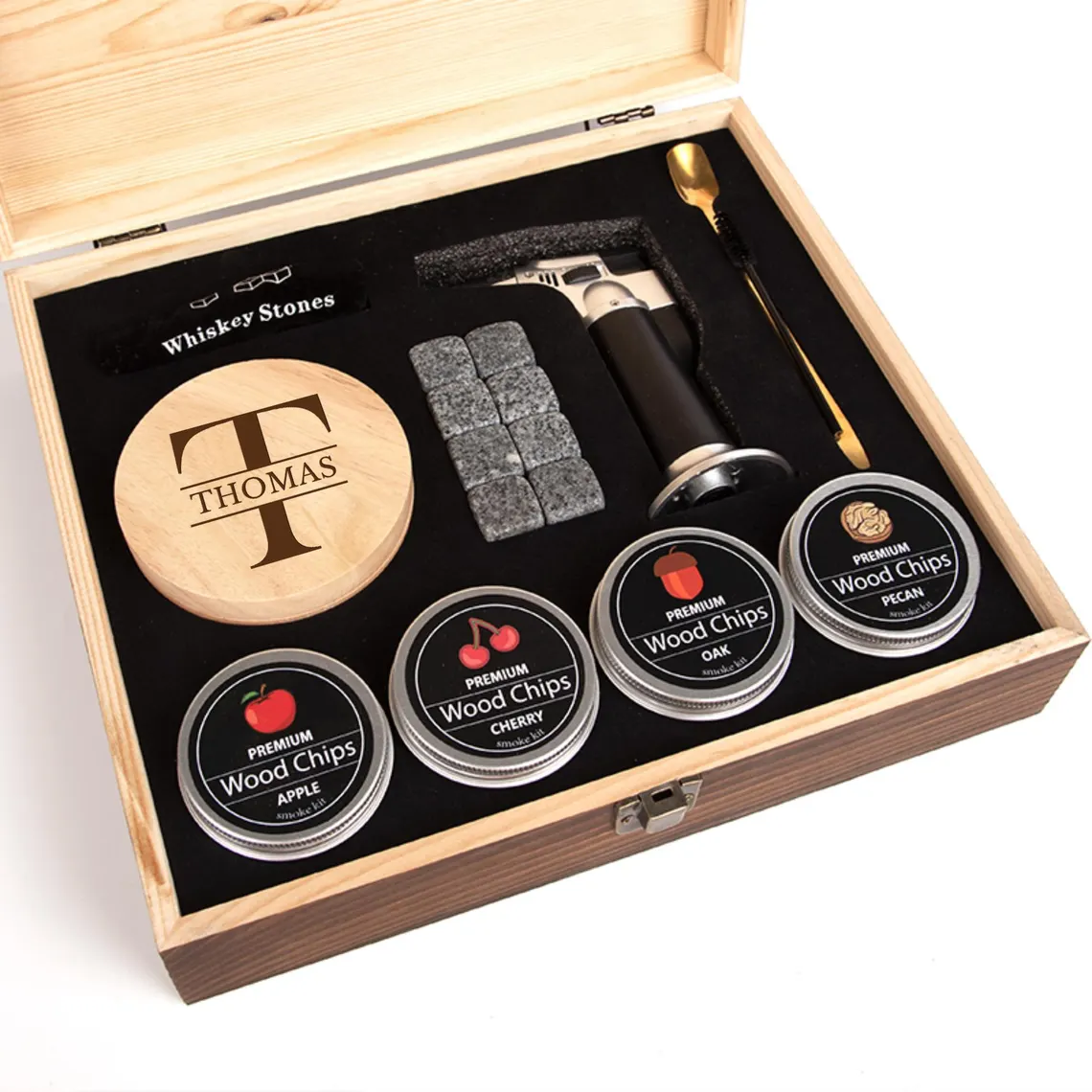 Personalized whiskey smoker kit, a groomsmen gift for him