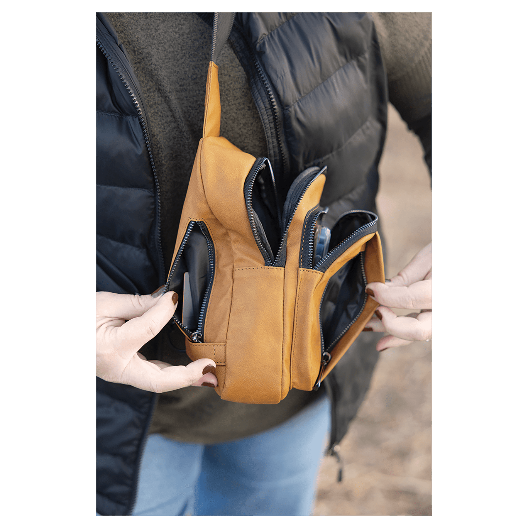 Personalized Explorer Crossbody Bag – Laserable Leatherette