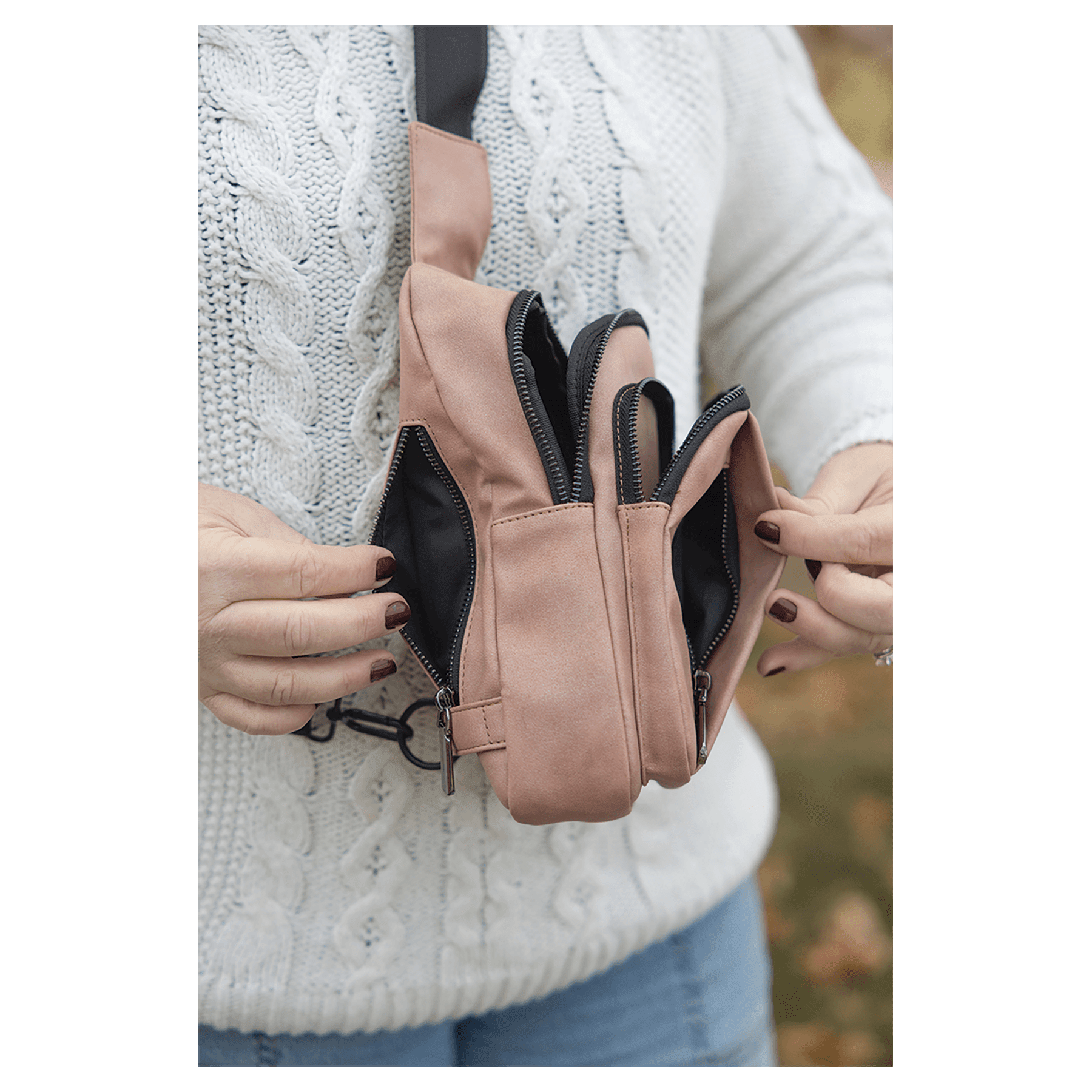 Personalized Explorer Crossbody Bag – Laserable Leatherette