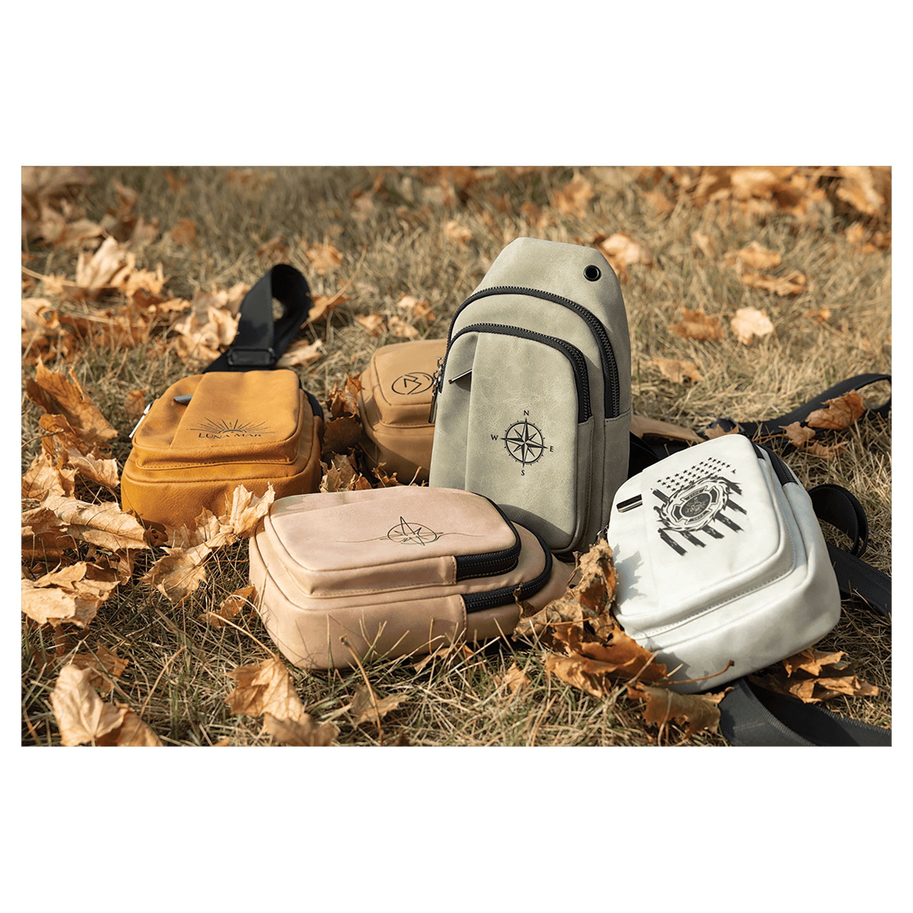 Personalized Explorer Crossbody Bag – Laserable Leatherette