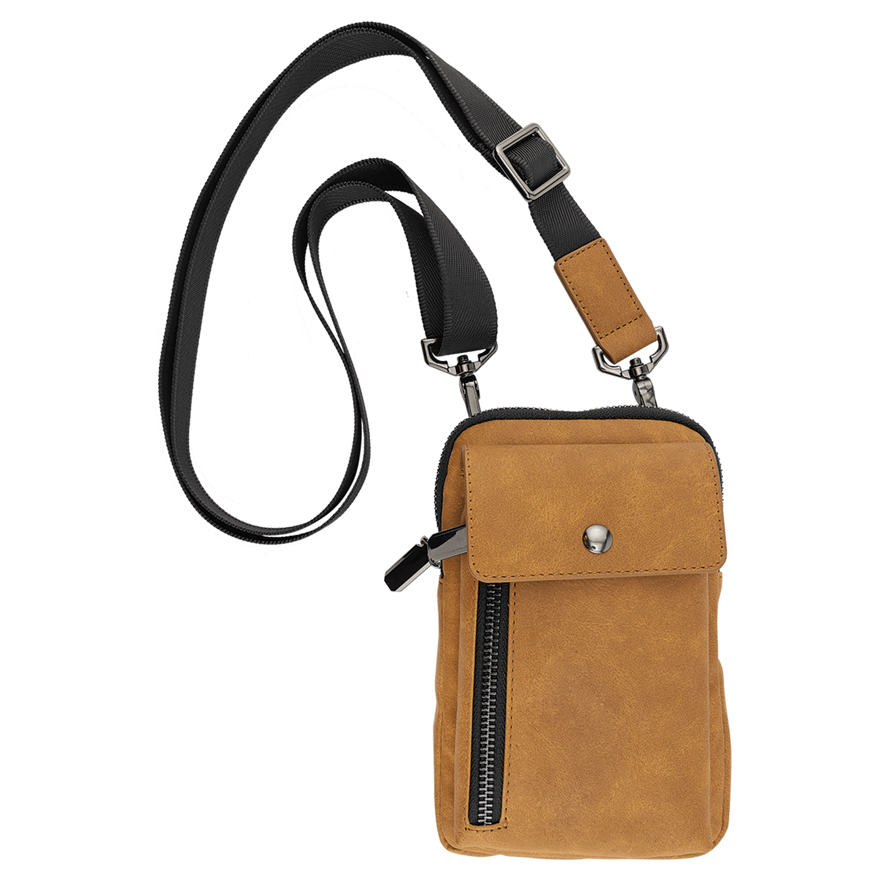 Vegan Leather Crossbody Bag RFID Protected
