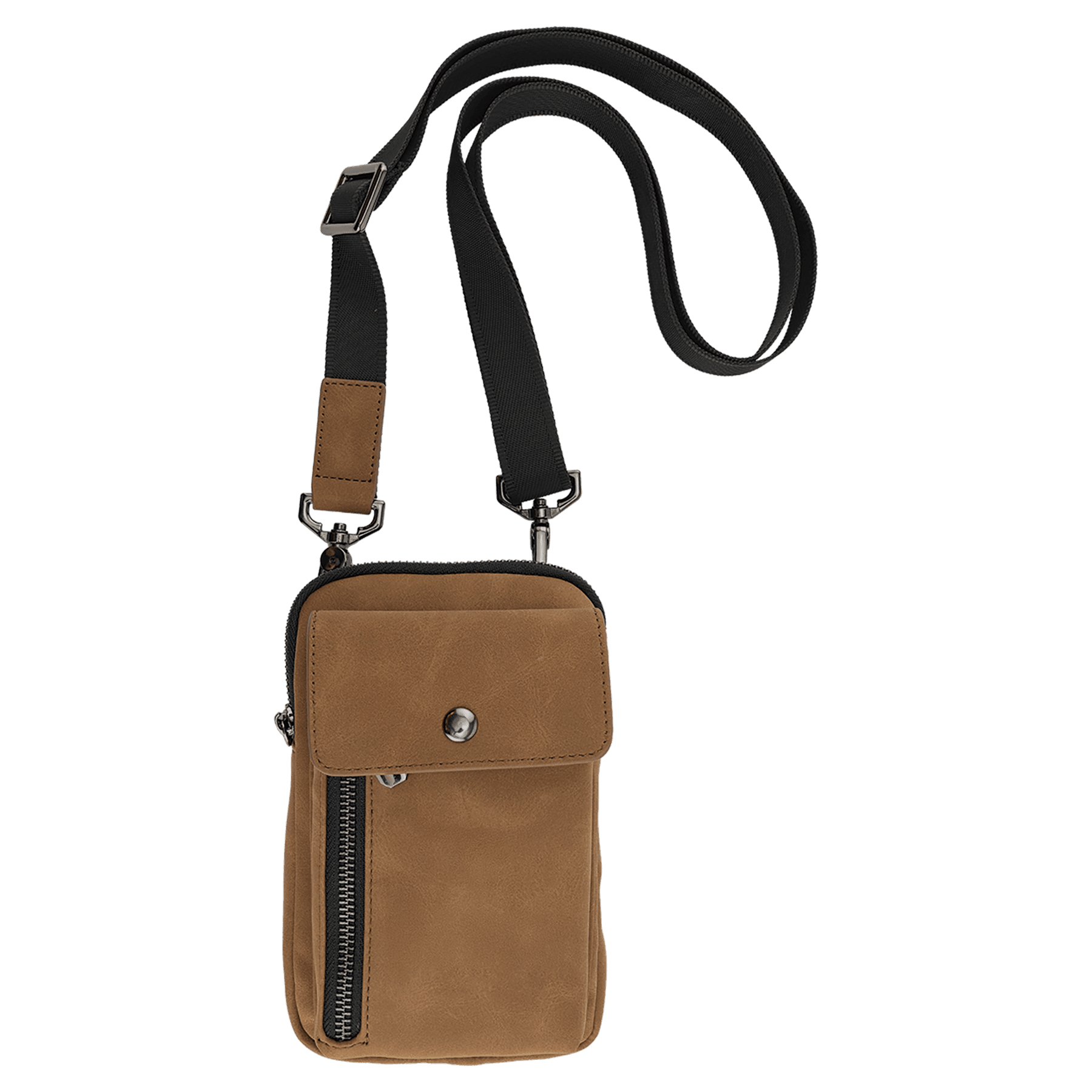 Vegan Leather Crossbody Bag RFID Protected