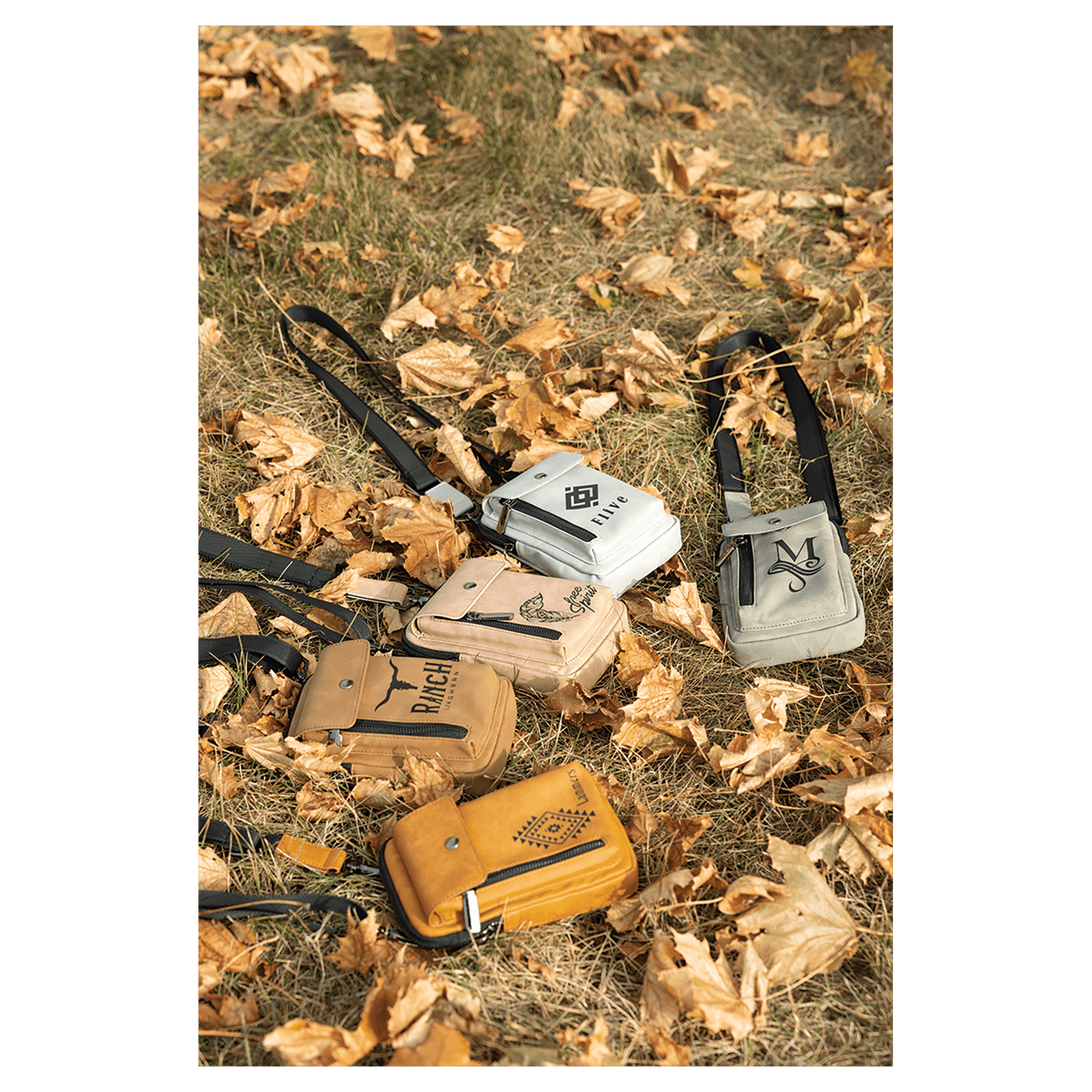 Vegan Leather Crossbody Bag RFID Protected