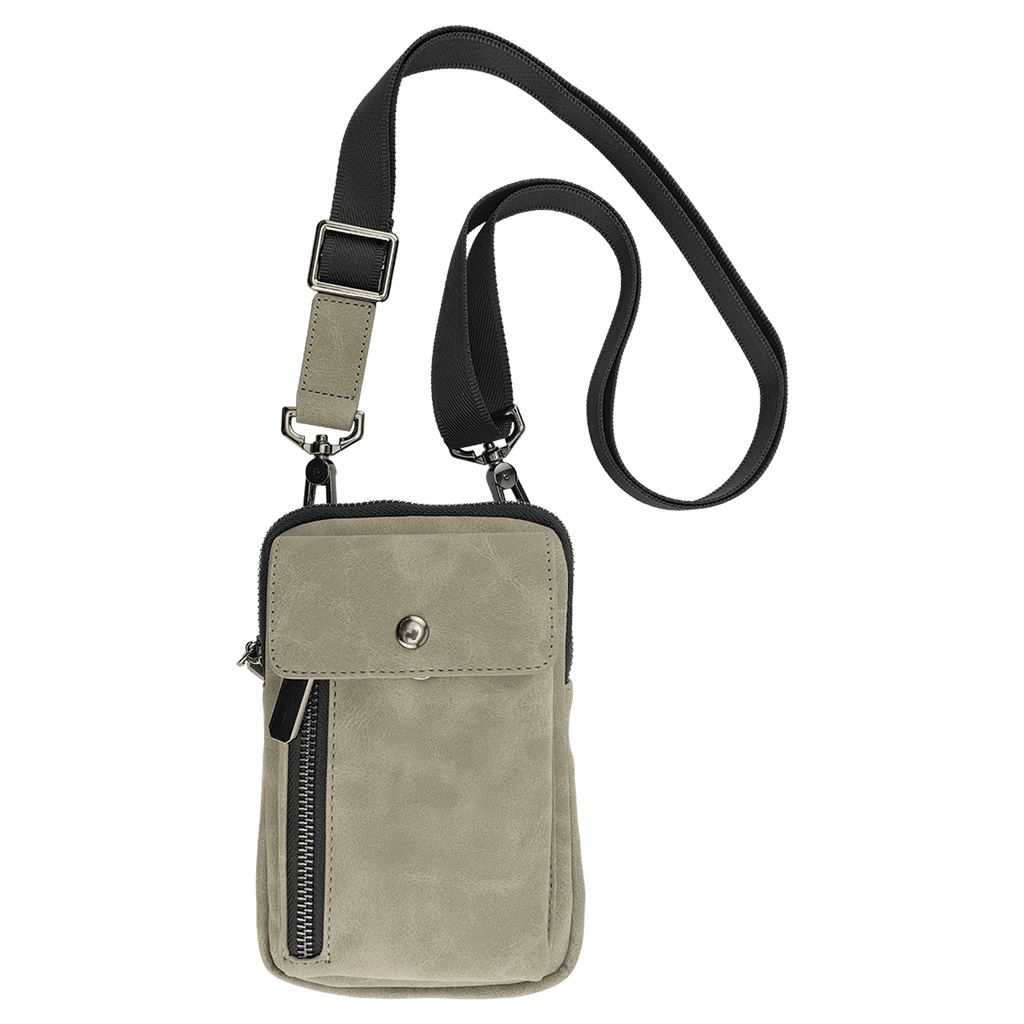Vegan Leather Crossbody Bag RFID Protected