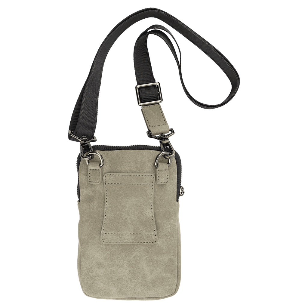 Vegan Leather Crossbody Bag RFID Protected