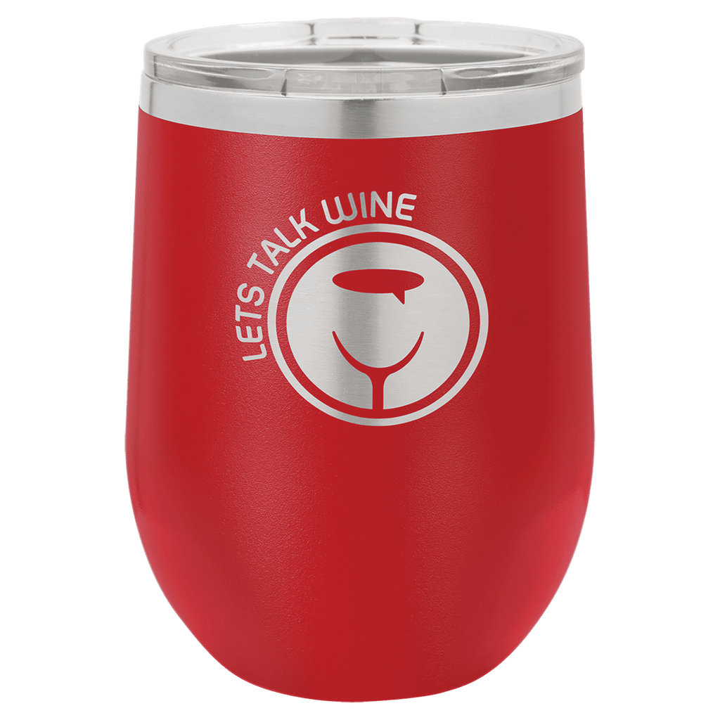 Customized 12 oz Stemless Wine Tumbler with Standard Lid