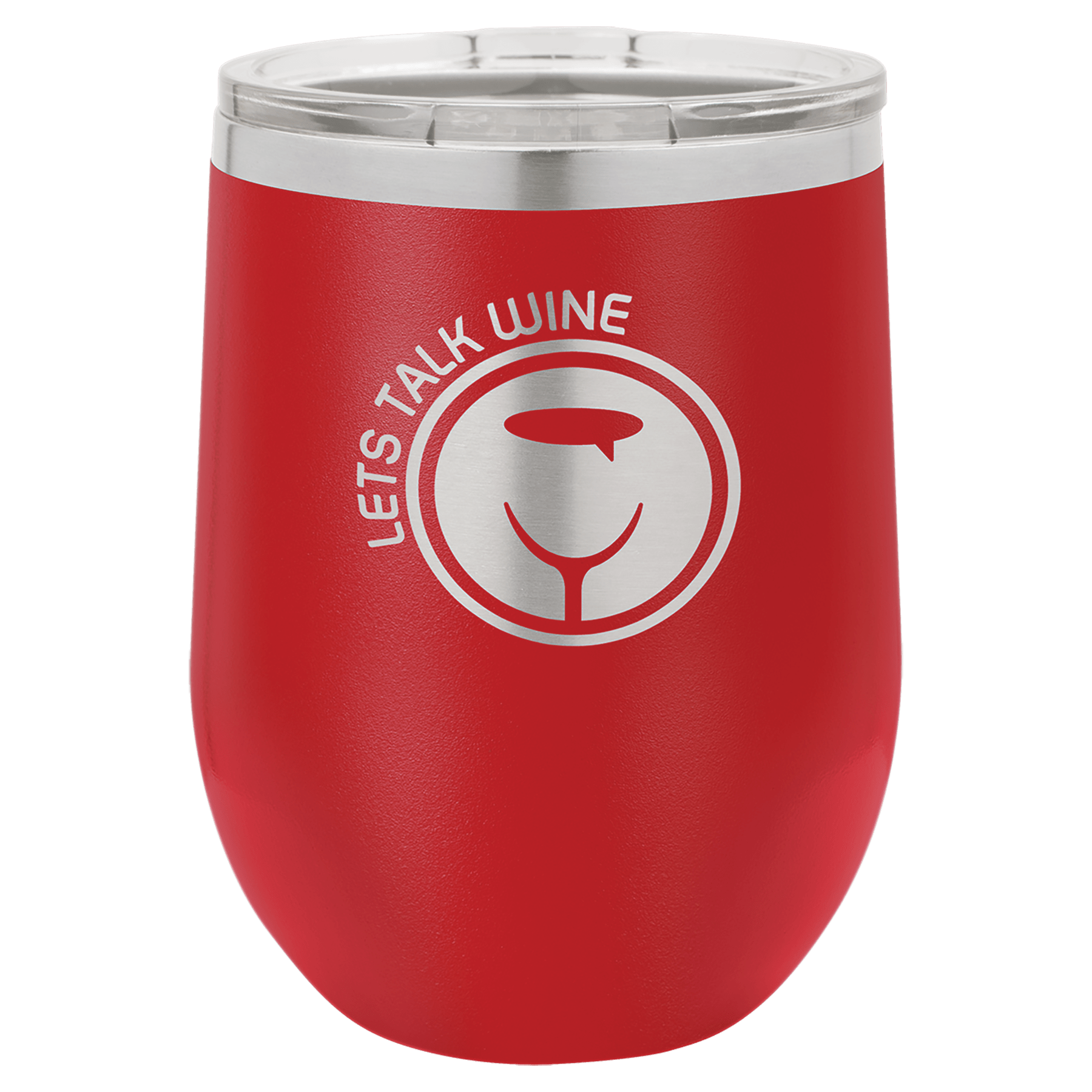 Customized 12 oz Stemless Wine Tumbler with Standard Lid