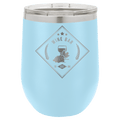 Customized 12 oz Stemless Wine Tumbler with Standard Lid