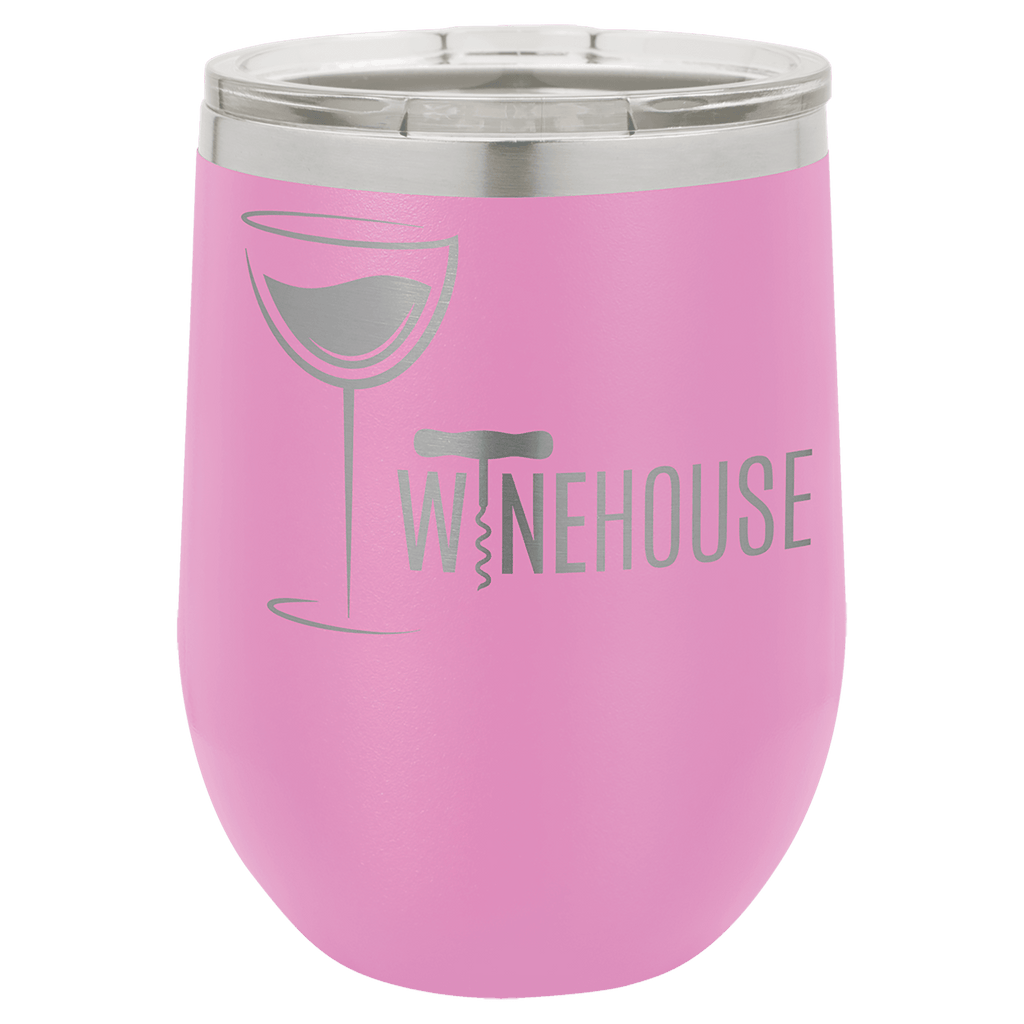 Customized 12 oz Stemless Wine Tumbler with Standard Lid