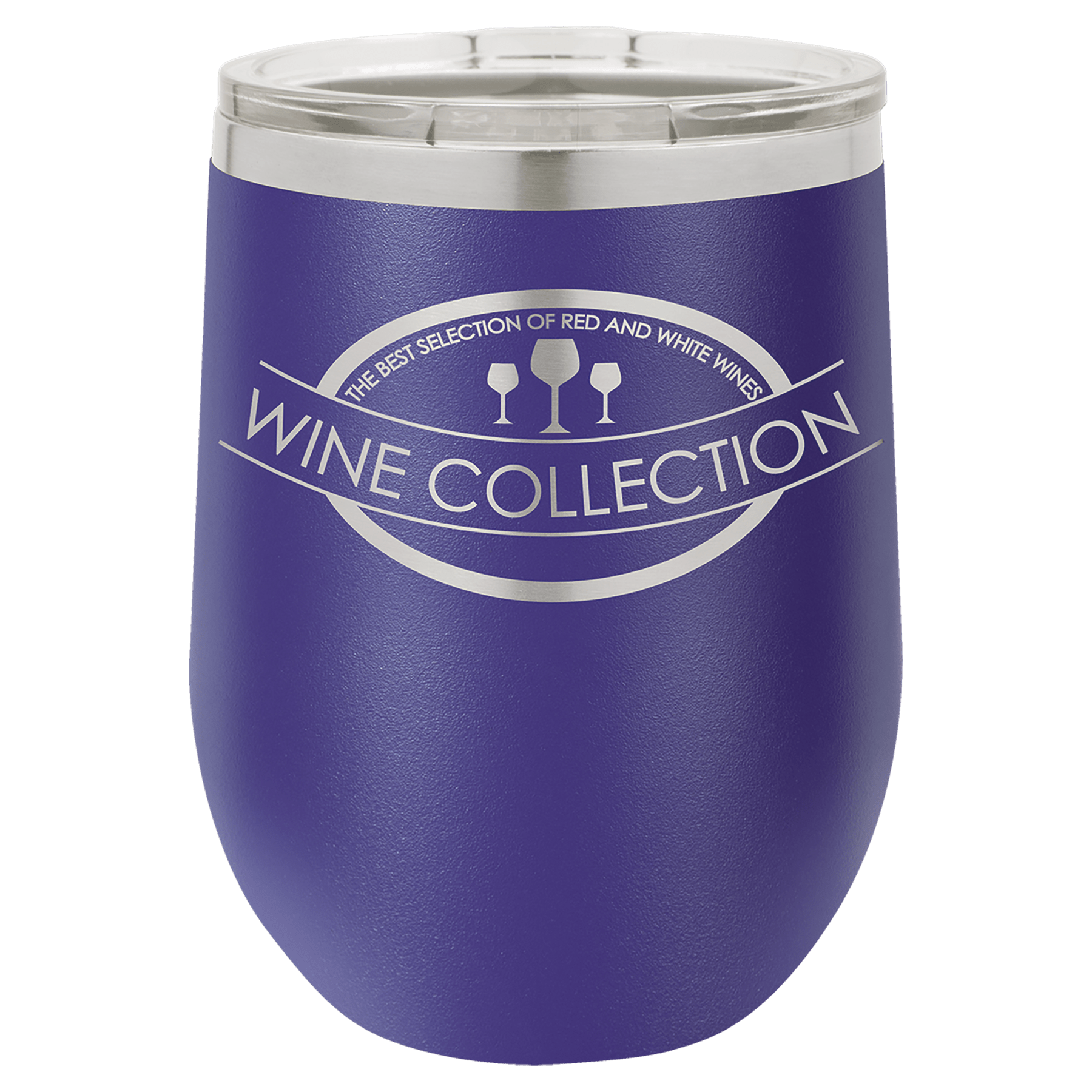 Customized 12 oz Stemless Wine Tumbler with Standard Lid