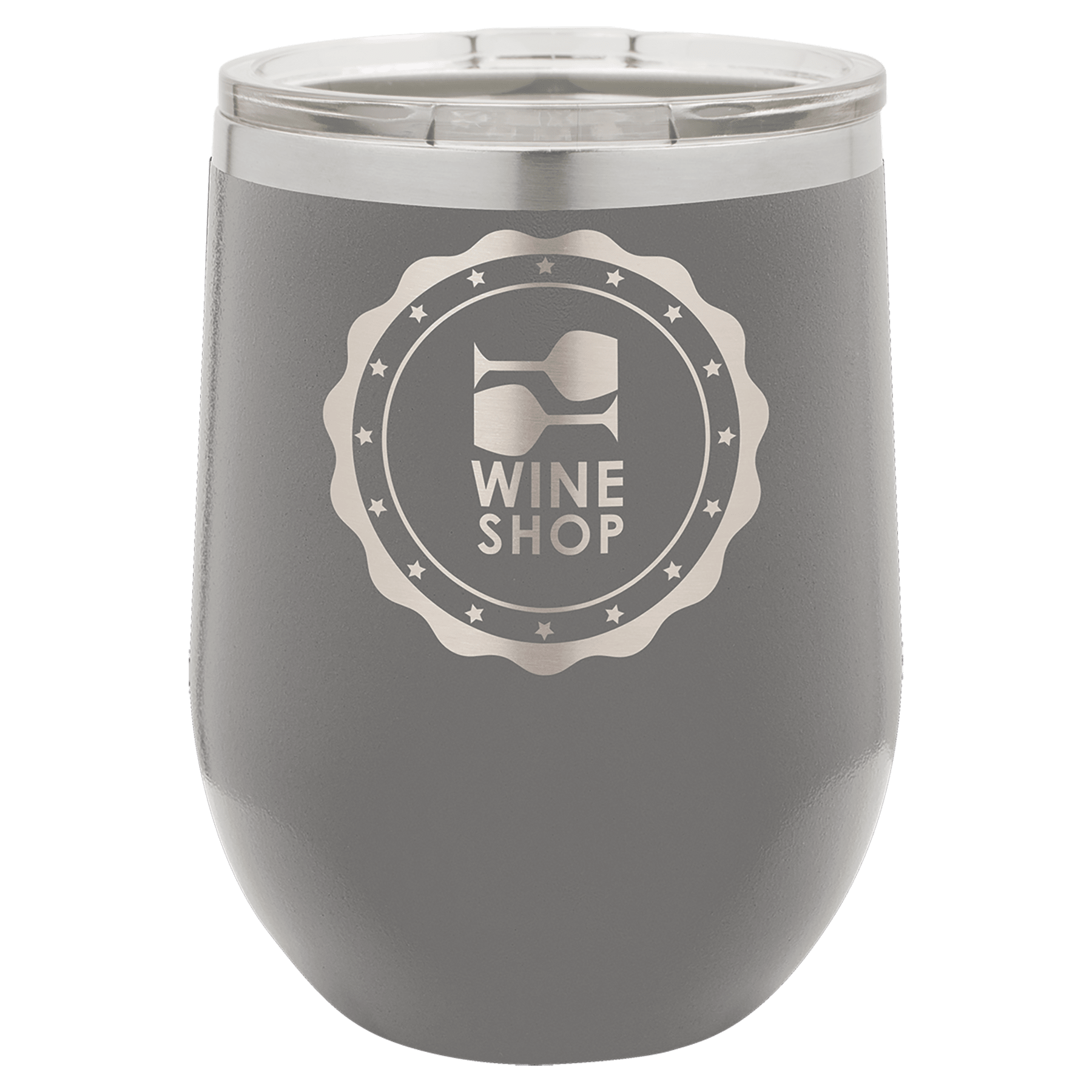 Customized 12 oz Stemless Wine Tumbler with Standard Lid