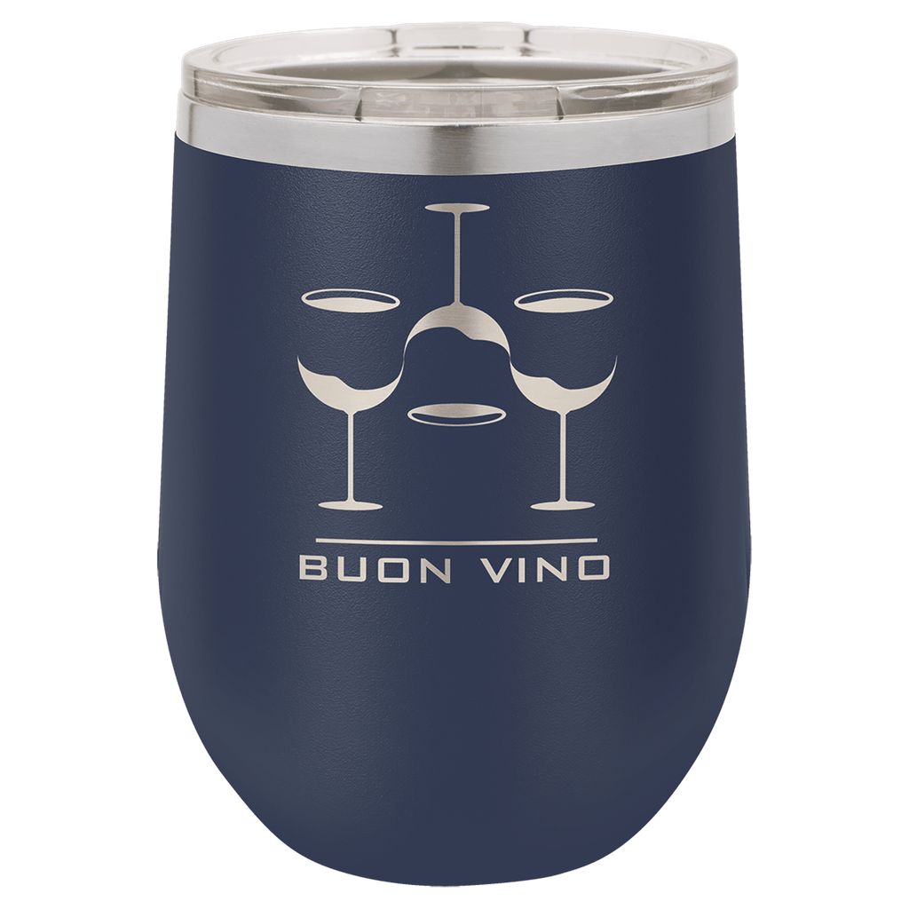 Customized 12 oz Stemless Wine Tumbler with Standard Lid