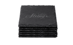 Square slate coasters, a personalized housewarming gift