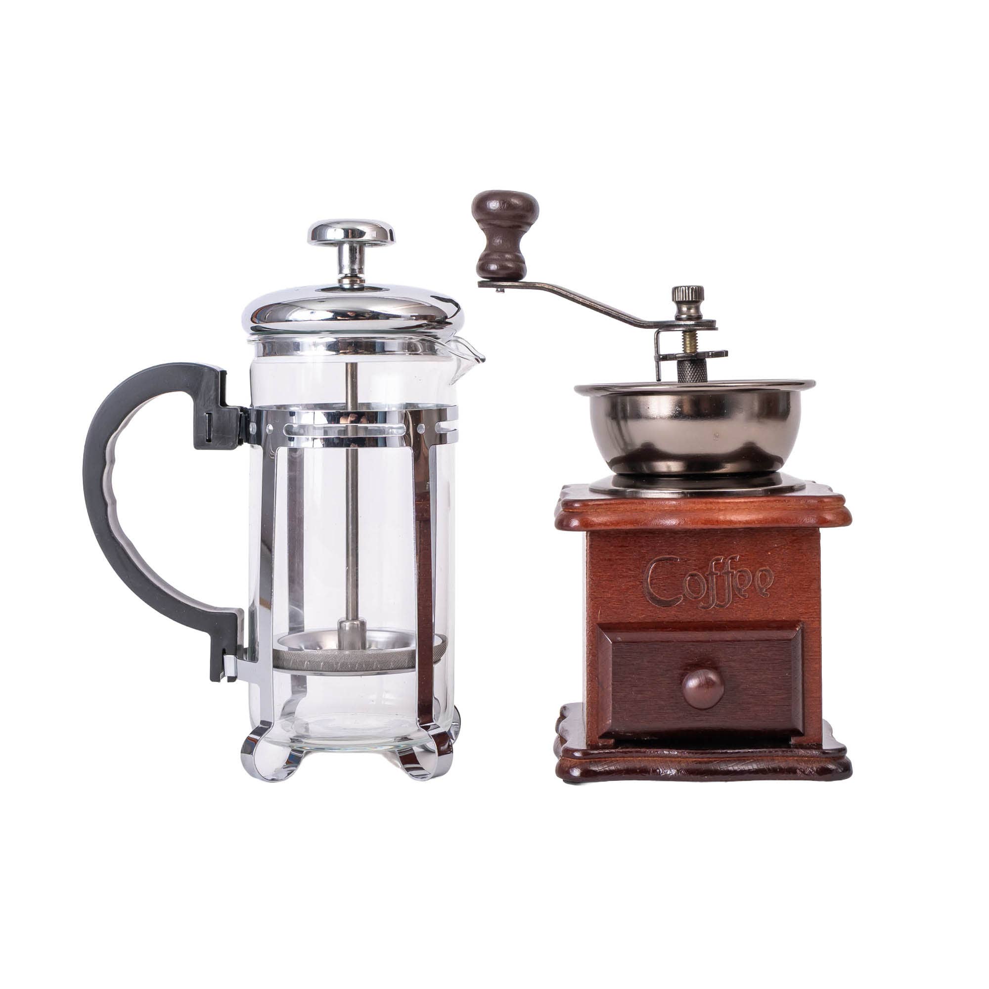 Personalized Coffee Press Gift Set | French Press & Coffee Grinder