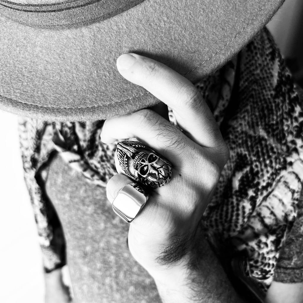 Custom Engraved Stainless Steel Signet Ring