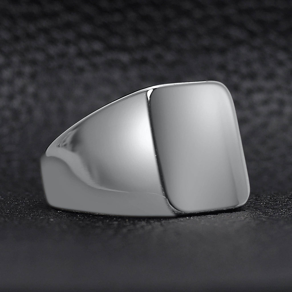 Custom Engraved Stainless Steel Signet Ring