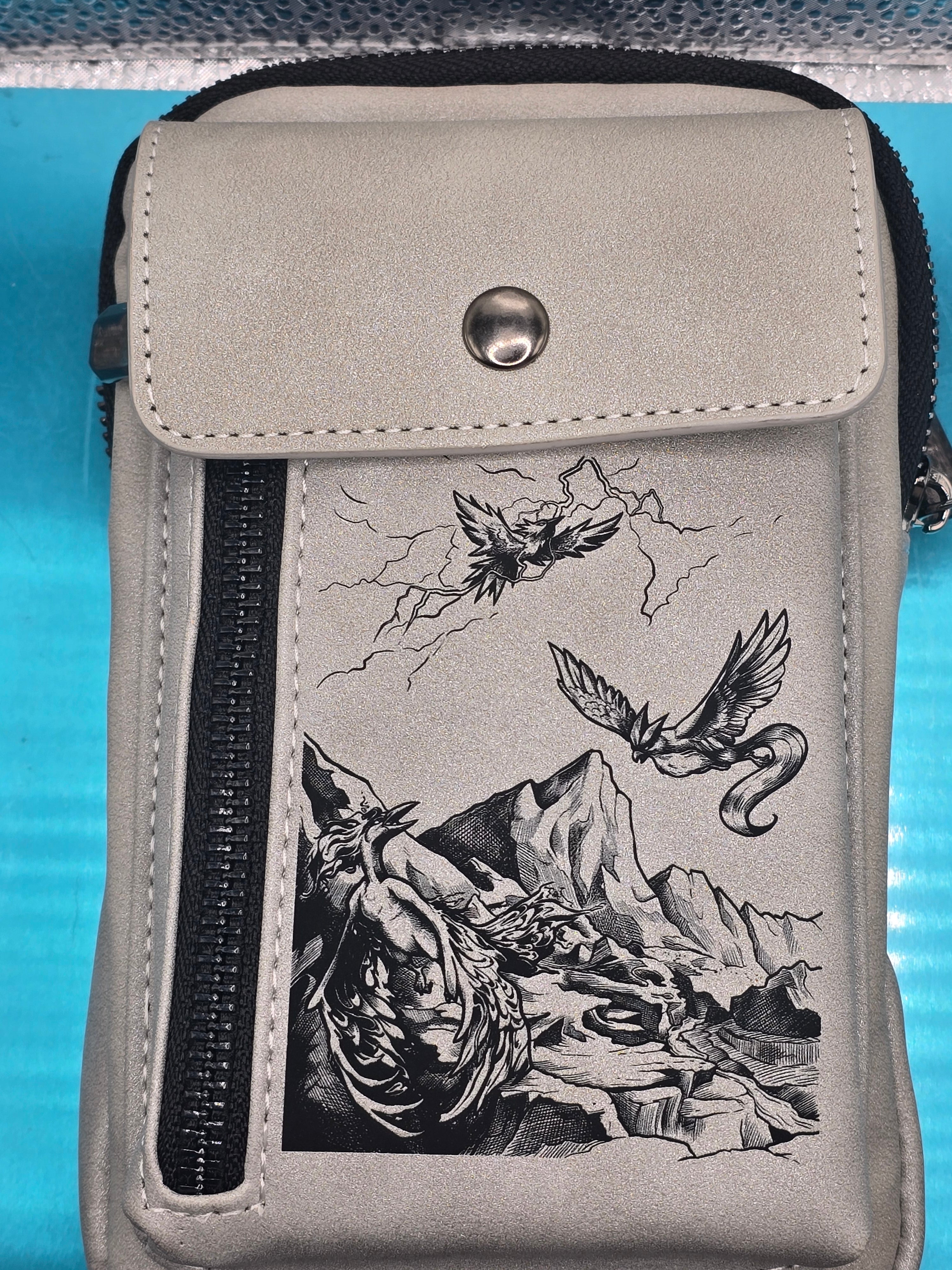 Vegan Leather Crossbody Bag RFID Protected