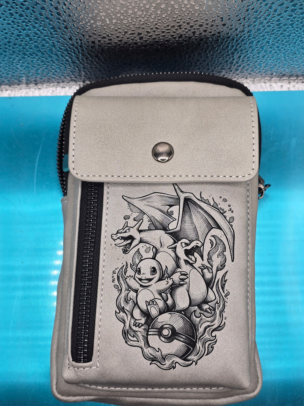 Vegan Leather Crossbody Bag RFID Protected