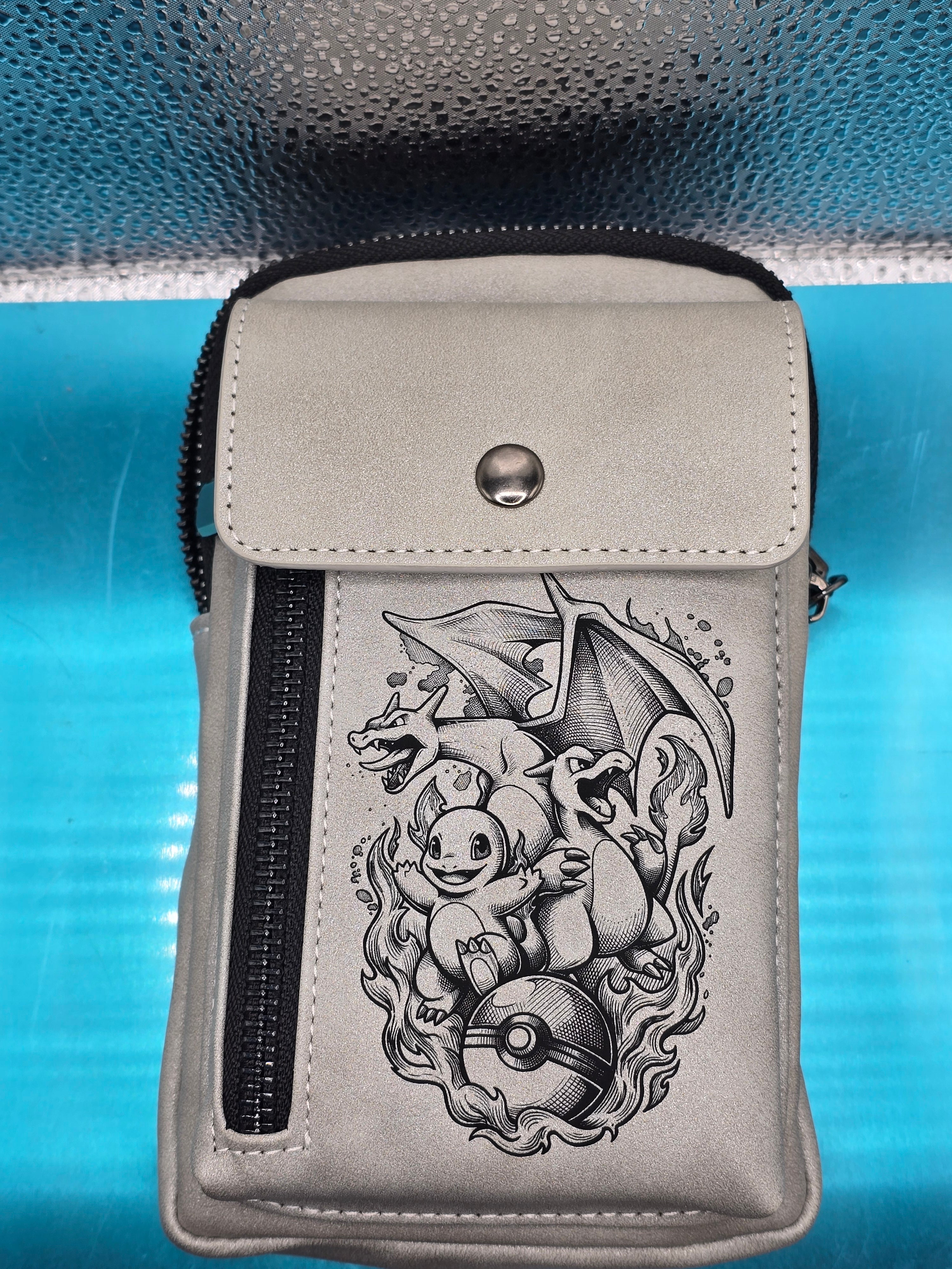 Vegan Leather Crossbody Bag RFID Protected