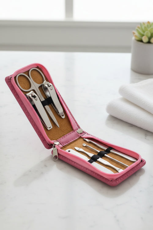 7-Piece Personalized Leatherette Manicure Set