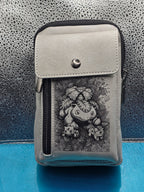 Vegan Leather Crossbody Bag RFID Protected (predesigned-add your name)