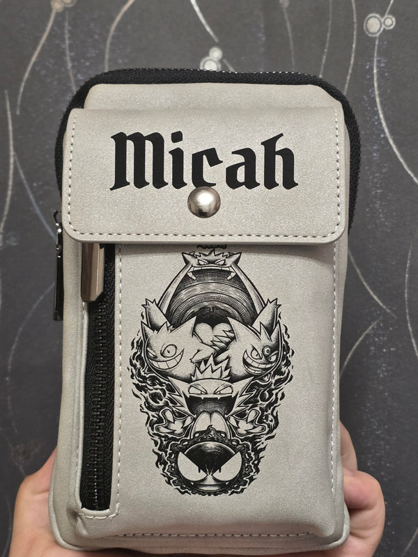 Personalized Vegan Leather Crossbody Bag – RFID Protected