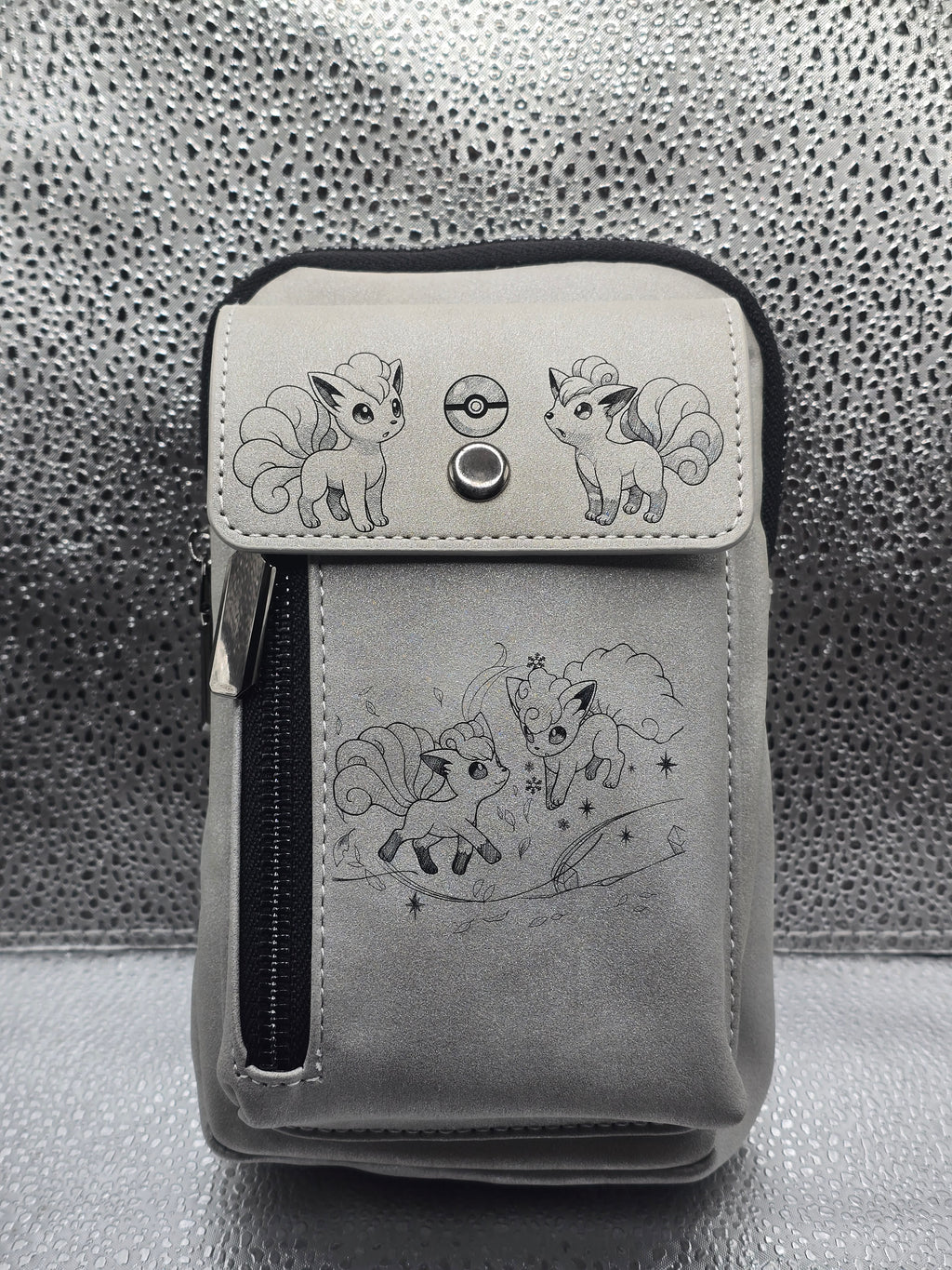Vegan Leather Crossbody Bag RFID Protected