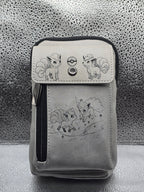 Vegan Leather Crossbody Bag RFID Protected (predesigned-add your name)