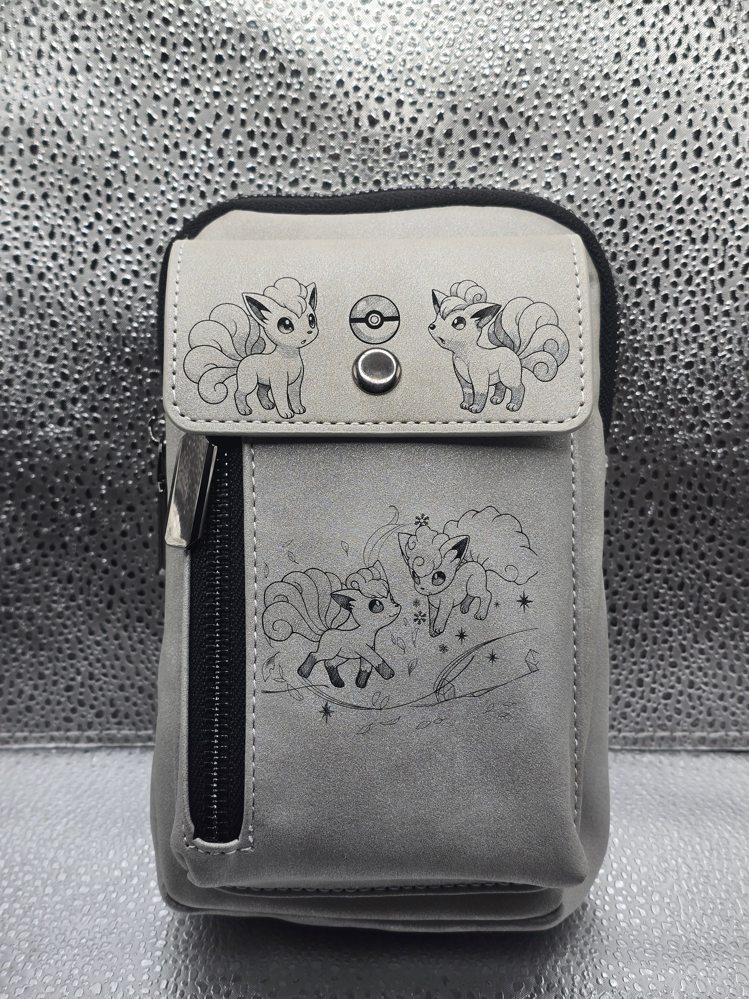 Vegan Leather Crossbody Bag RFID Protected