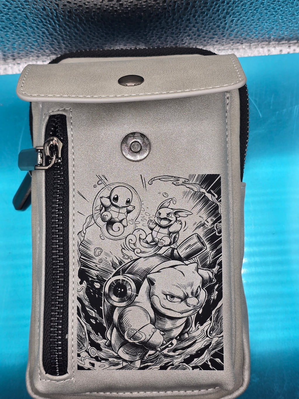 Vegan Leather Crossbody Bag RFID Protected