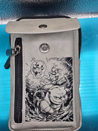 Vegan Leather Crossbody Bag RFID Protected (predesigned-add your name)