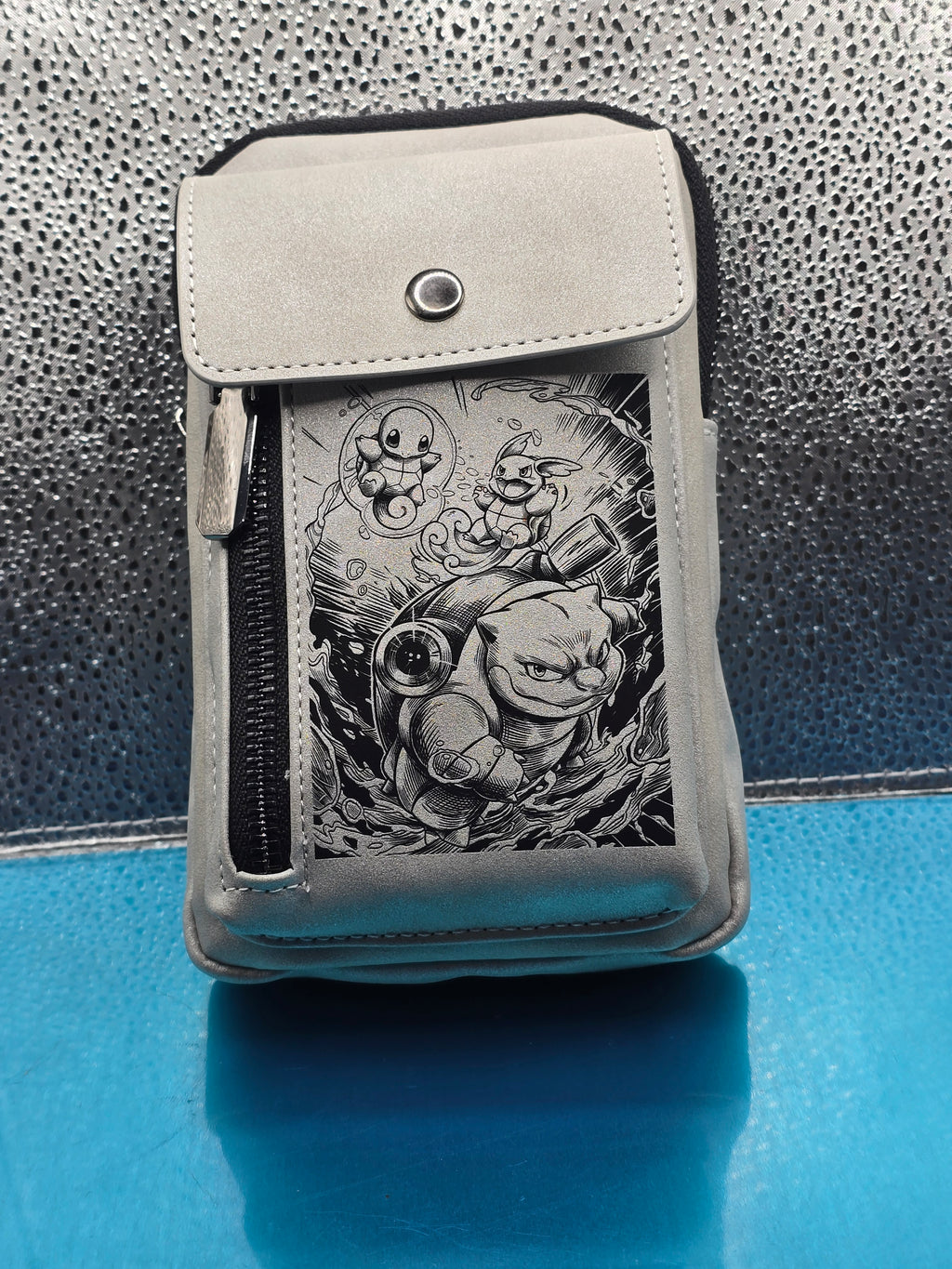Vegan Leather Crossbody Bag RFID Protected