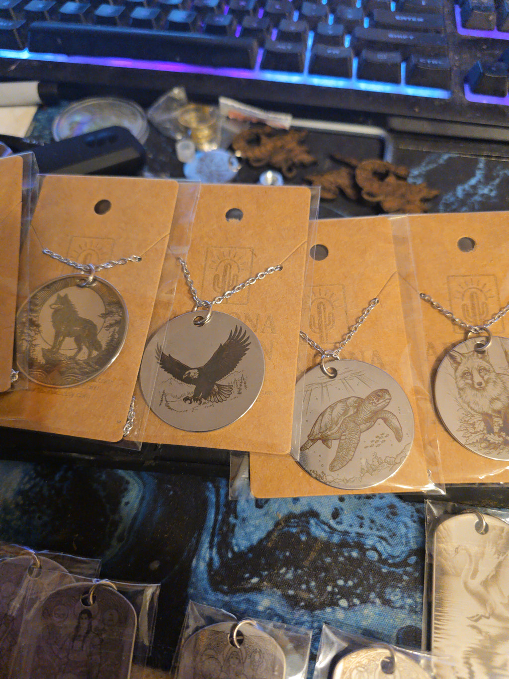 Custom Engraved Graphic Pendant Necklace